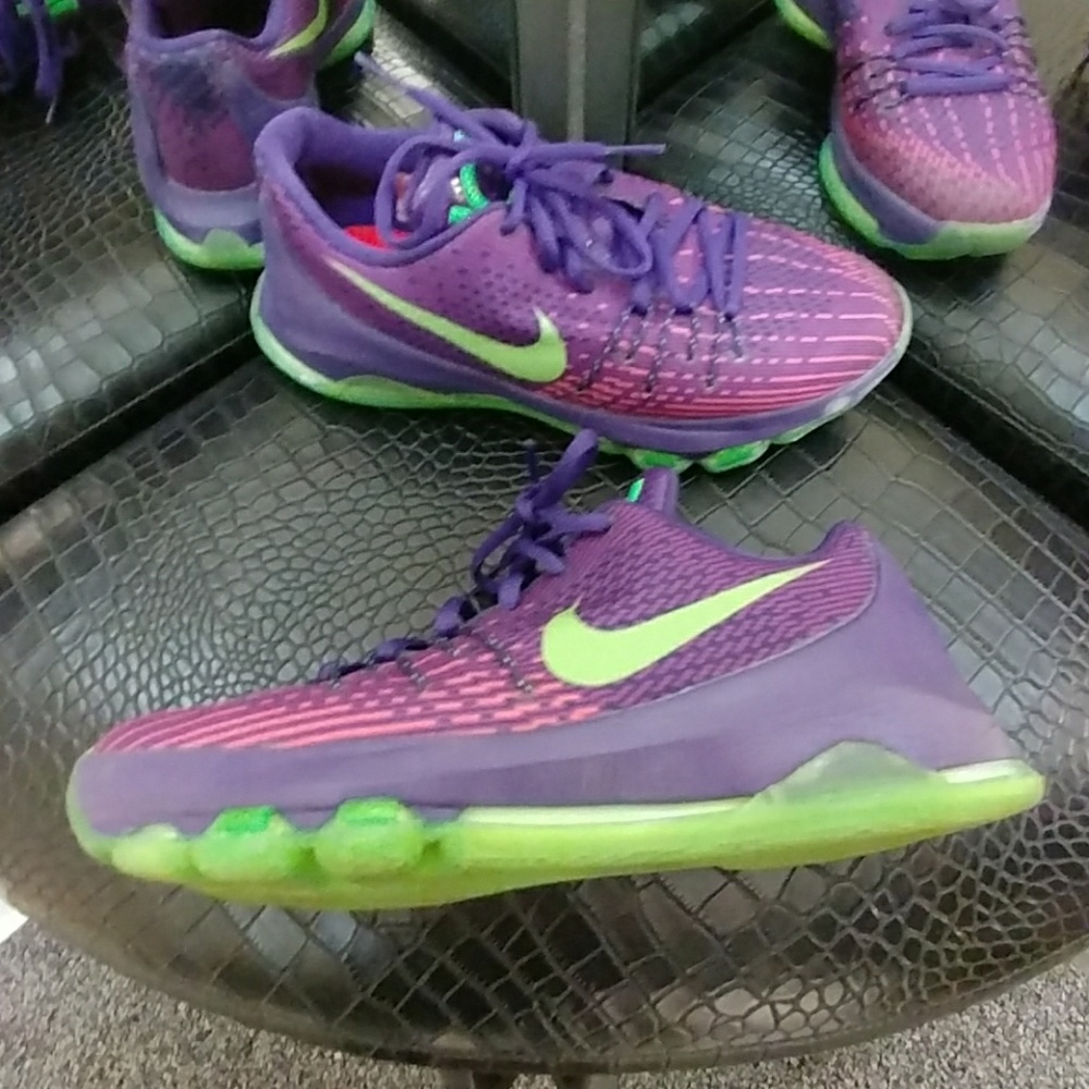 Nike  Kevin Durant Purple & Lime Sneakers